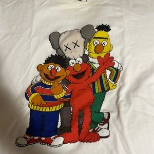 Worn size xl Kaws Sesame Street collab